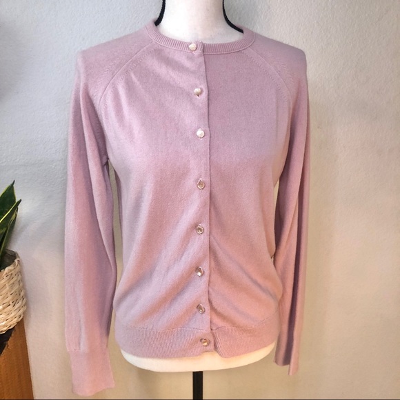 Vintage Designers Knitting Mills Luxelon Pink Button Up Cardigan Sweater - Picture 2 of 11